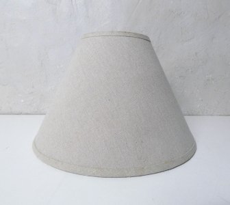 abat jour en tissu couleur lin 25cm