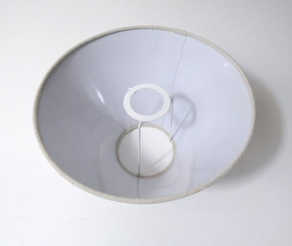 abat jour en tissu couleur lin 25cm