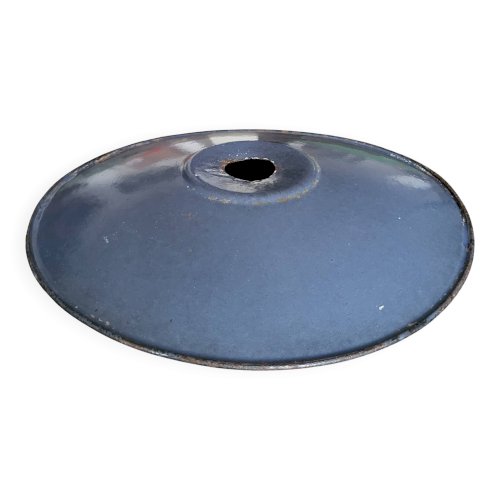 Abat jour en tôle émaillée bleu