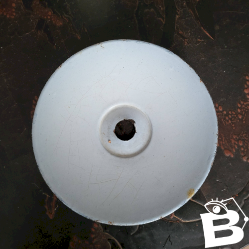 Abat jour en tôle émaillée bleu