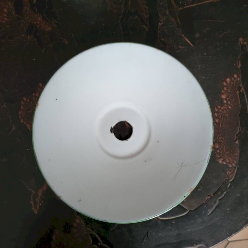 Abat jour en tôle émaillée vert