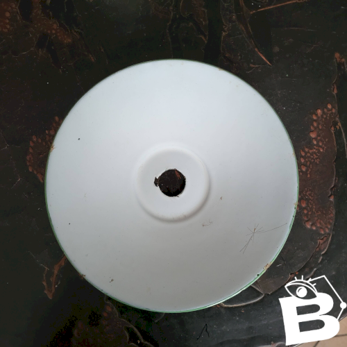 Abat jour en tôle émaillée vert