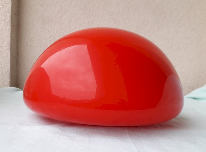 Abat-jour globe rouge