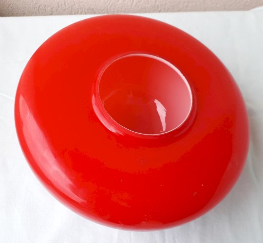 Abat-jour globe rouge