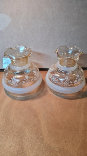 abat-jour haut Tulipe en verre dépoli ouverture 13,2 cm vendus à l'unité