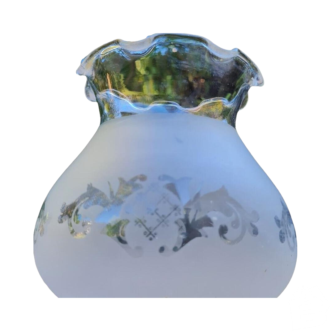 Tulipe En Verre Opal Mate 14x14cm Ouverture 5cm