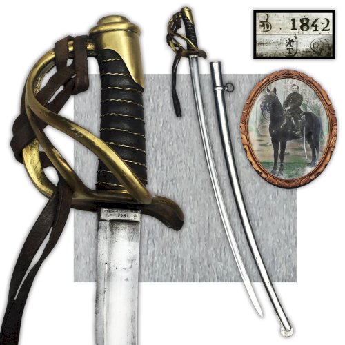ABBL Leopold I sabre cavalerie belge J 106 / Troupe / 1842