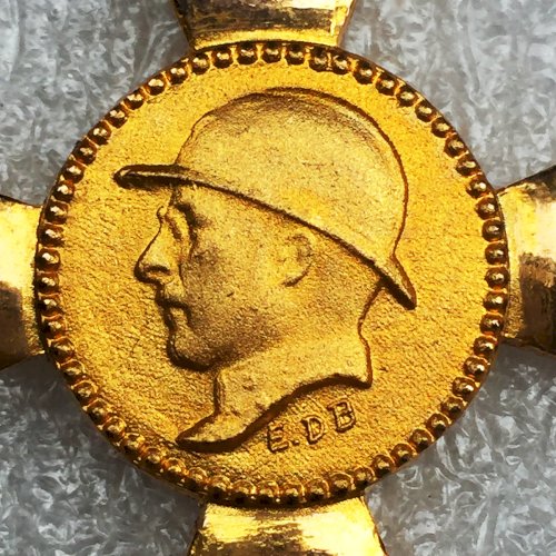 ABL : CROIX VÉTÉRANS 1909-1934 ALBERT 1ER - FISCH - 3 PALMES - ORIGINAL