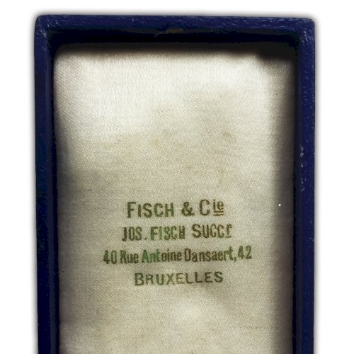 ABL : CROIX VÉTÉRANS 1909-1934 ALBERT 1ER - FISCH - 3 PALMES - ORIGINAL