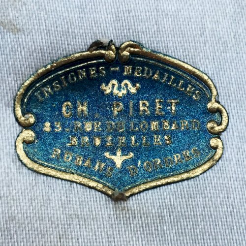 ABL : ORDRE DE LEOPOLD I CHEVALIER AVEC ÉCRIN J. PIRET NOMINATIF O.HARNET UNILINGUE OR WW1 ORIGINAL