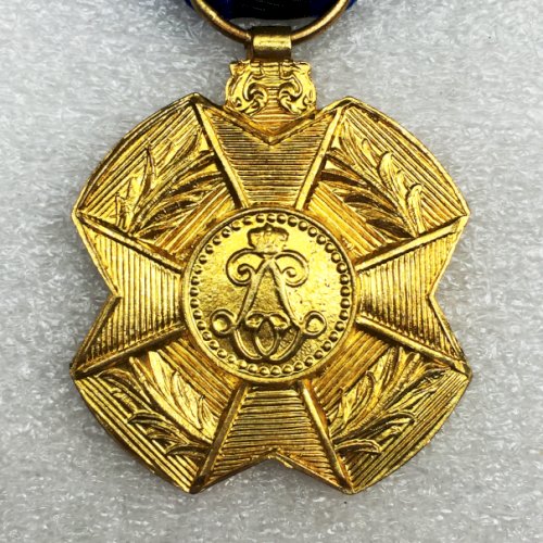 ABL : RARE 2 ORDRES LEOPOLD II MÉDAILLE D'OR + CHEVALIER - 2 DEVISES ORIGINAL