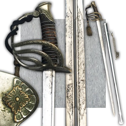 ABL RARE ET BEAU SABRE D'OFFICER BELGE M1889 - XX - ORIGINAL