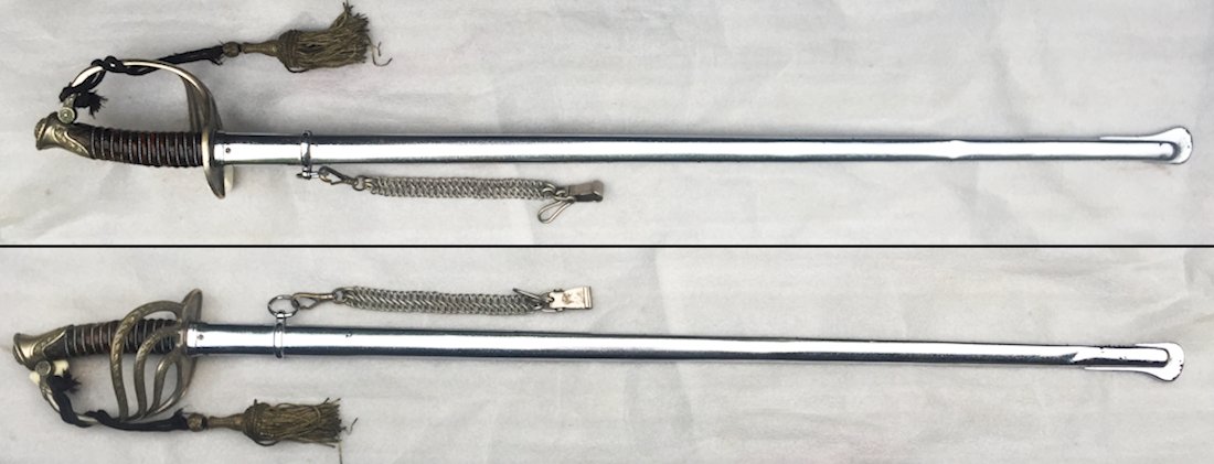 ABL RARE ET BEAU SABRE D'OFFICER BELGE M1889 - XX - ORIGINAL