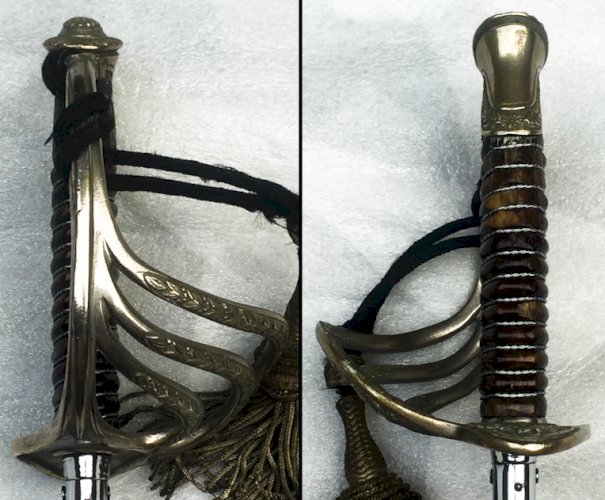 ABL RARE ET BEAU SABRE D'OFFICER BELGE M1889 - XX - ORIGINAL