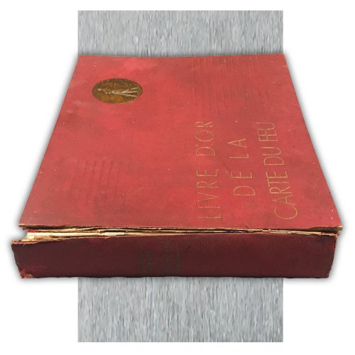 ABL RARE : LIVRE D'OR DE LA CARTE DU FEU WW1 ORIGINAL