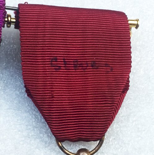 ABL : RARE LOT DOUBLE BARETTE NOMINATIVES BELGE MAJOR MANSART ORIGINAL