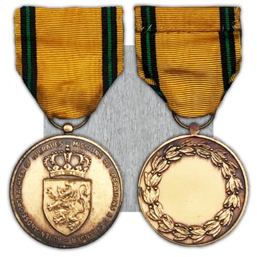 ABL : RARE LOT DOUBLE BARETTE NOMINATIVES BELGE MAJOR MANSART ORIGINAL