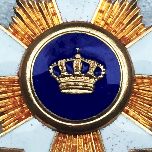 ABL : RARE OFFICIER AVEC ÉPÉES DE L'ORDRE DE LA COURONNE BELGE XX ORIGINAL