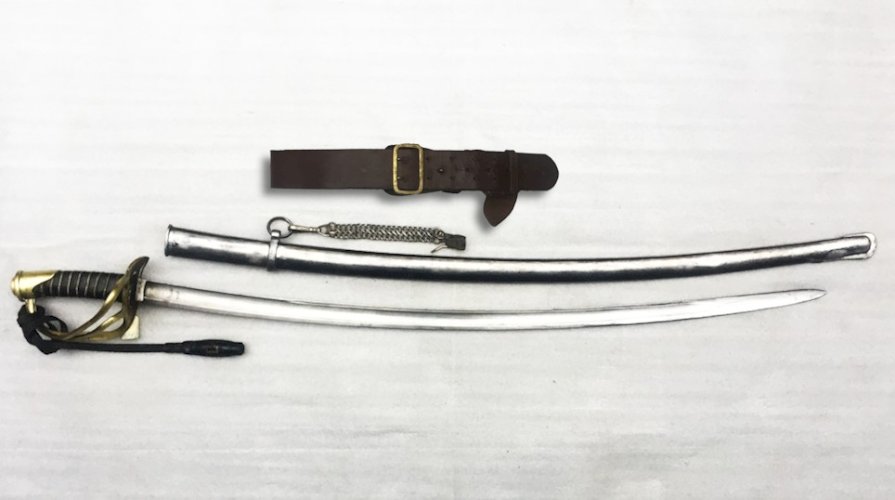 ABL RARE SABRE BELGE CAVALERIE M1822 / I 1089 / GB / 1888 / ROI LEOPOLD II XIX ORIGINAL