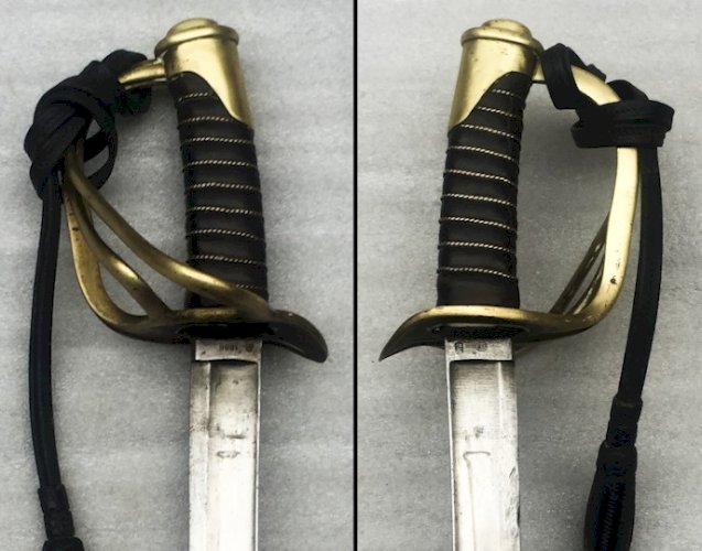 ABL RARE SABRE BELGE CAVALERIE M1822 / I 1089 / GB / 1888 / ROI LEOPOLD II XIX ORIGINAL