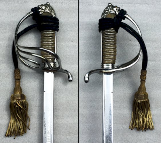 ABL : RARE SABRE BELGE OFF. SUPÉRIEUR / ROI BAUDOUIN '' POUR LE ROI ET LA PATRIE '' ORIGINAL