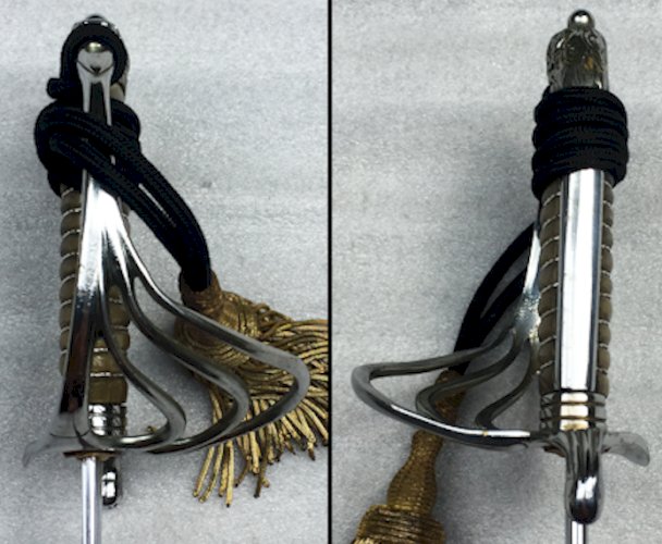 ABL : RARE SABRE BELGE OFF. SUPÉRIEUR / ROI BAUDOUIN '' POUR LE ROI ET LA PATRIE '' ORIGINAL