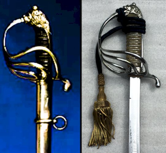 ABL : RARE SABRE BELGE OFF. SUPÉRIEUR / ROI BAUDOUIN '' POUR LE ROI ET LA PATRIE '' ORIGINAL