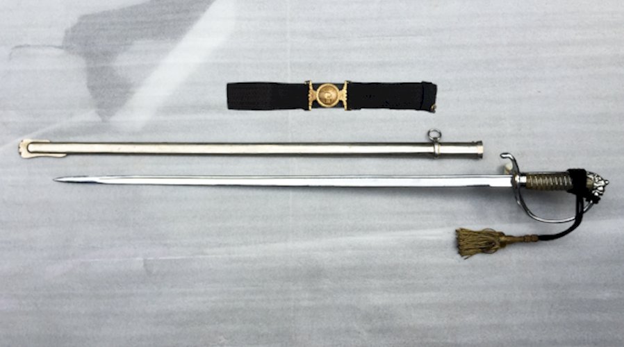 ABL : RARE SABRE BELGE OFF. SUPÉRIEUR / ROI BAUDOUIN '' POUR LE ROI ET LA PATRIE '' ORIGINAL