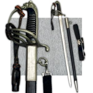 ABL Rare Sabre Officier Police Belge LEOPOLD III ORIGINAL