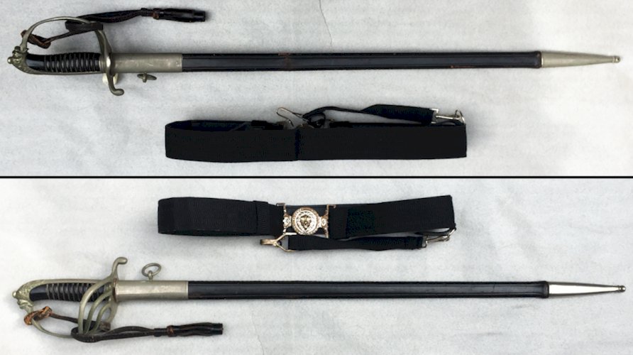 ABL Rare Sabre Officier Police Belge LEOPOLD III ORIGINAL