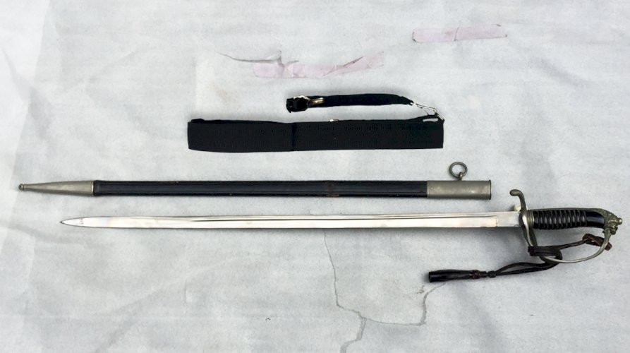 ABL Rare Sabre Officier Police Belge LEOPOLD III ORIGINAL