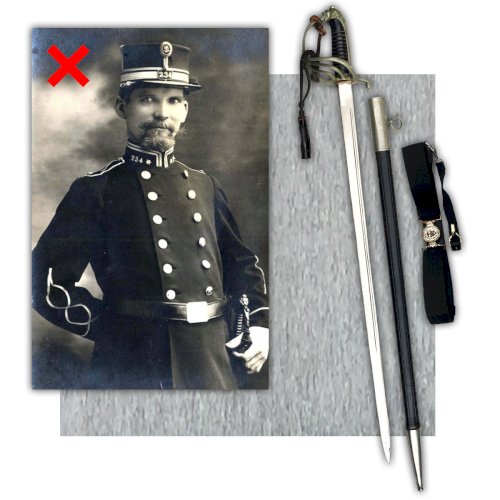 ABL Rare Sabre Officier Police Belge LEOPOLD III ORIGINAL