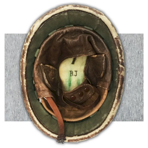 ABL : RARISSIME CASQUE DE MOTOCYCLISTE BELGE M38 LEOPOLD III ORIGINAL