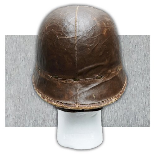 ABL : RARISSIME CASQUE DE MOTOCYCLISTE BELGE M38 LEOPOLD III ORIGINAL