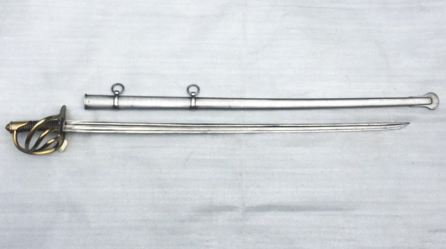 ABL RARISSIME SABRE DE CUIRASSIER BELGE - HOLLANDAIS KNECHT SOLINGEN - 1831-40 ORIGINAL