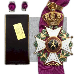 ABL VERY RARE COMMANDER OF THE LEOPOLD I ORDER BILINGUAL JEWEL - JOSEPH PIRET - ORIGINAL