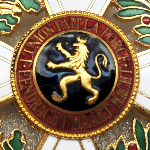 ABL TRES RARE BIJOU COMMANDEUR DE L'ORDRE LEOPOLD 1ER BILINGUE - JOSEPH PIRET - ORIGINAL