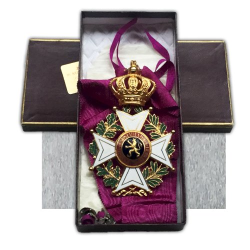 ABL TRES RARE BIJOU COMMANDEUR DE L'ORDRE LEOPOLD 1ER BILINGUE - JOSEPH PIRET - ORIGINAL