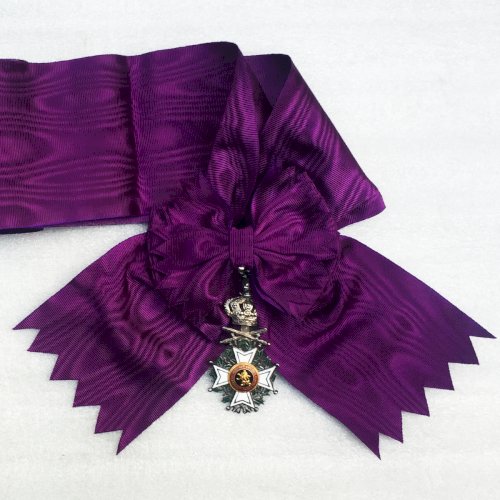 ABL TRES RARE BIJOU GRAND CORDON DE L'ORDRE LEOPOLD 1ER BILINGUE ORIGINAL