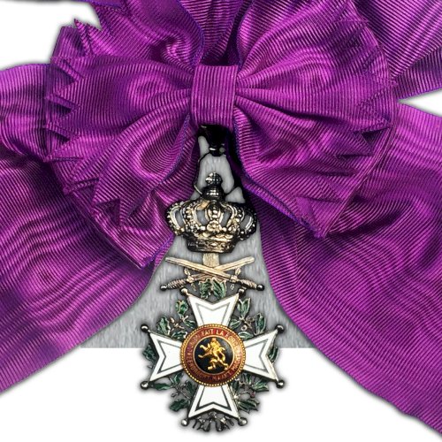 ABL TRES RARE BIJOU GRAND CORDON DE L'ORDRE LEOPOLD 1ER BILINGUE ORIGINAL