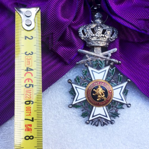 ABL TRES RARE BIJOU GRAND CORDON DE L'ORDRE LEOPOLD 1ER BILINGUE ORIGINAL