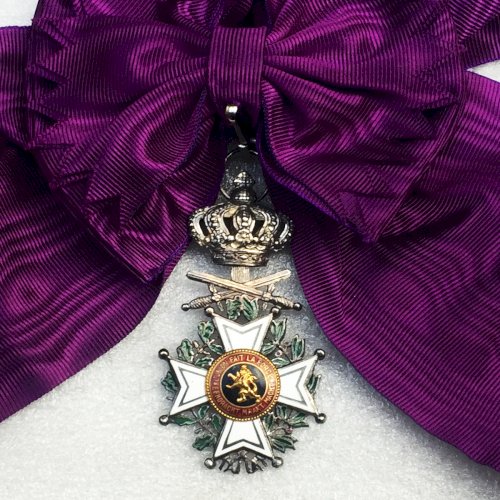 ABL TRES RARE BIJOU GRAND CORDON DE L'ORDRE LEOPOLD 1ER BILINGUE ORIGINAL