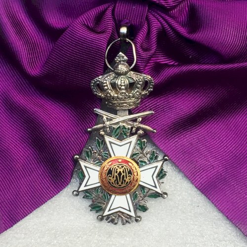 ABL TRES RARE BIJOU GRAND CORDON DE L'ORDRE LEOPOLD 1ER BILINGUE ORIGINAL