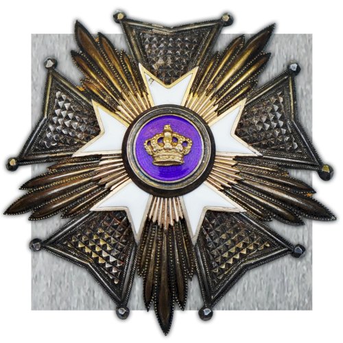 ABL TRES RARE BIJOU GRAND CORDON ORDRE DE LA COURONNE - DE GREEF - NOMINATIF - ORIGINAL