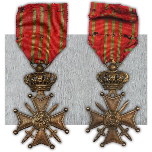 ABL : TRES RARE LOT CROIX D'YSER + MINIATURES WW1 ALBERT 1ER ORIGINAL