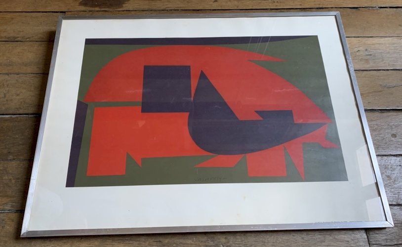 abstraction géométrique Victor Vasarely Garam lithographie studio Bruckmann 1972