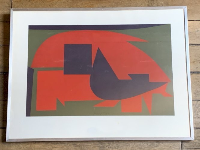 abstraction géométrique Victor Vasarely Garam lithographie studio Bruckmann 1972