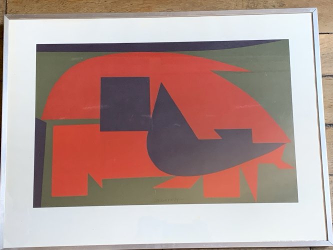 abstraction géométrique Victor Vasarely Garam lithographie studio Bruckmann 1972