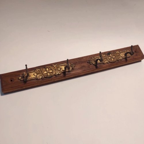 Accroche torchons ancien en bois, vintage style