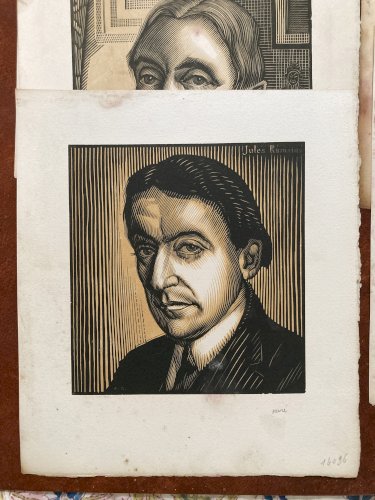 Achille Ouvré 10 gravures Baudelaire Ronsard Racine de Nerval Zola Chateaubriand Maupassant P Valéry J Romain A France 